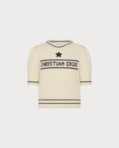 CHRISTIAN DIOR Short Sleeve Sweater | 迪奧 短身上衣 (白色)