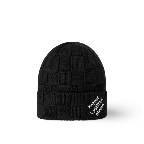LOUIS VUITTON M92739 Damier Snug Beanie | 路易威登 男仕冷帽 (黑色)