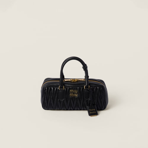 MIU MIU Matelasse Nappa Leather Bag | 缪缪 手袋 (Black)