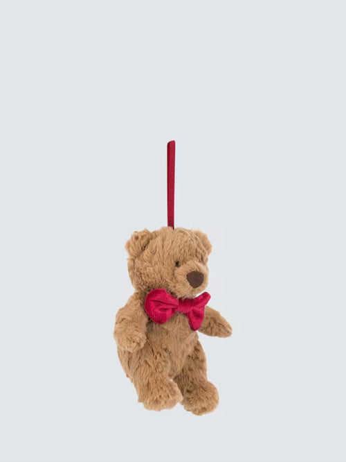 JELLYCAT Bartholomew Bear Tree Decoration | Bartholomew Bear Christmas Tree Ornament (Brown)