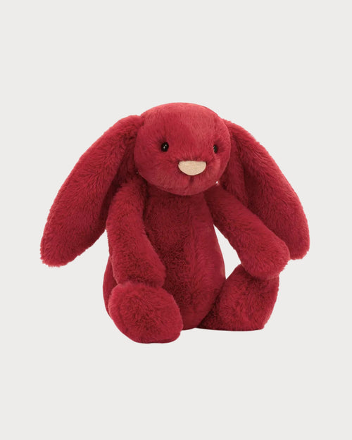 JELLYCAT Bashful Luxe Bunny Scarlett 31CM | 兔兔公仔 (红色)