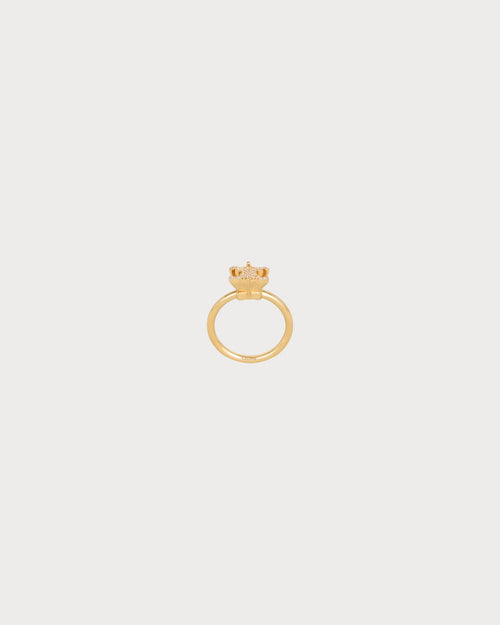 CELINE Triomphe Solitaire Sparkle Ring | 赛琳 戒指 (金色)