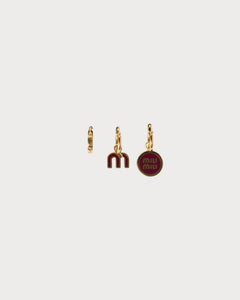 MIU MIU Set of Enameled Metal Earrings | 缪缪 耳环 (多色)