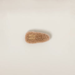 MIU MIU Shearling Hair Clip | 繆繆 髮夾 (Caramel)