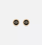 CHRISTIAN DIOR Petit CD Baroque Stud Earrings Gold-Finish Metal | 迪奧 耳環 (多色)