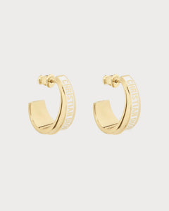 CHRISTIAN DIOR Dior Code Earrings Gold-Finish Metal | 迪奧 耳環 (多色)