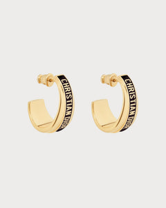 CHRISTIAN DIOR Dior Code Earrings Gold-Finish Metal | 迪奧 耳環 (多色)