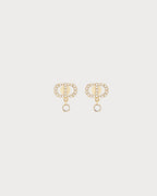 CHRISTIAN DIOR Petit CD Earrings Gold-Finish Metal and Silver-Tone Crystals | 迪奥耳环(金色)