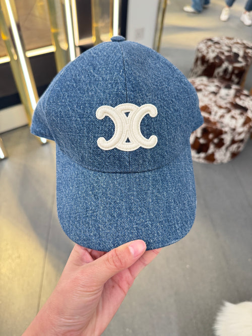 CELINE Triomphe Baseball Cap | 賽琳 棒球帽 (牛仔藍色)