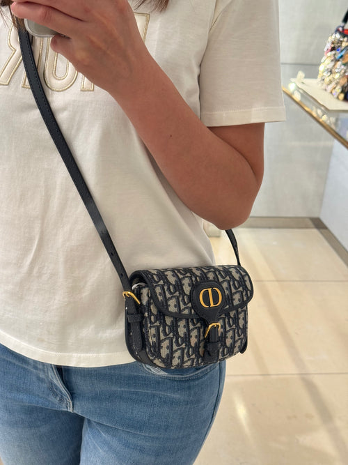 CHRISTIAN DIOR Dior Bobby East-West Bag Small | Dior Handbag (Blue)