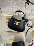 CELINE Micro Tilly in Shiny Calfskin | Celine Micro Tilly Bag Charm (Black)