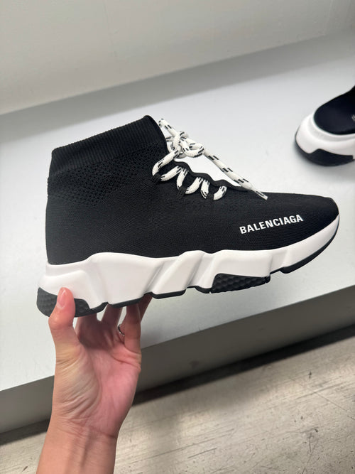 BALENCAIGA Speed Lace Trainers | 巴黎世家 波鞋 (黑白色)