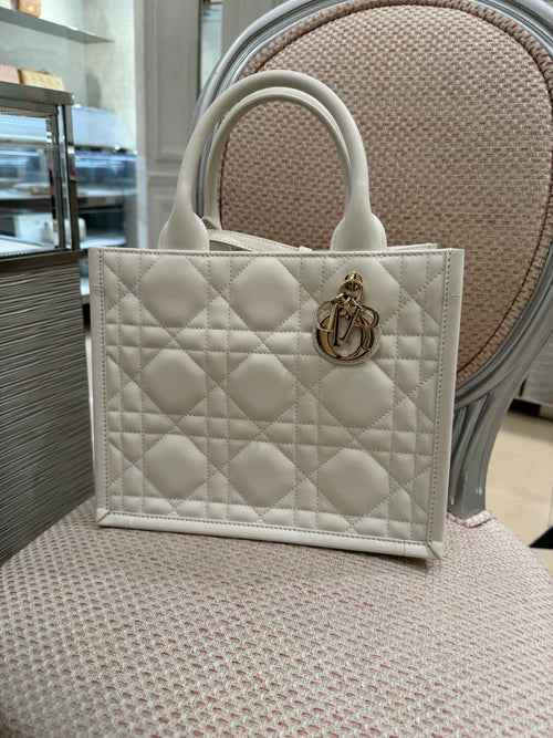 CHRISTIAN DIOR Small Book Tote | 迪奧 手袋 (白色)