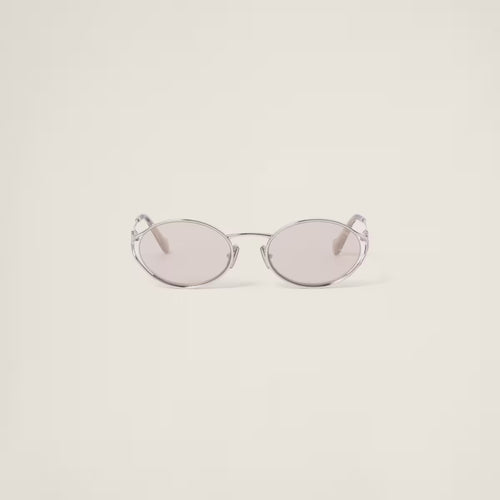 MIU MIU Logo sunglasses (Light gold lenses)