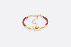 CHRISTIAN DIOR CD Lock Bracelet | 迪奧 手鏈 (Red)