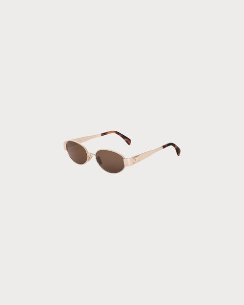 CELINE Women's Triomphe Metal 01 sunglasses in Metal | CELINE sunglasses (multi-color)