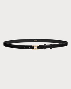 CELINE 18MM Triomphe Belt with Strass Taurillon Leather(Small/Many)