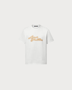 LOUIS VUITTON 1AHW92 Embroidered Signature T-Shirt Cotton(2 Colors)