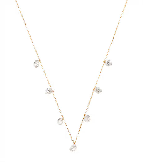 PERSEE Yellow Gold and Diamond 7-Stone Danae Necklace | 黃金鑽石七顆石頸鏈 (黃金款)