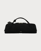 ALAIA Le Teckel Clutch In Suede Goatskin | 手袋 (黑色) - LondonKelly 英国名牌代购