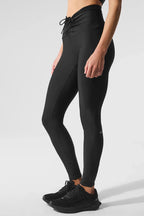ALO YOGA Airlift Mesh High - Waist Divine Legging | 網眼高腰緊身褲 (黑色) - LondonKelly 英國名牌代購