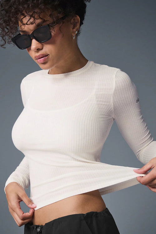 ALO YOGA Ribbed Sea Coast Long Sleeve | 羅紋長袖上衣 (多色) - LondonKelly 英國名牌代購