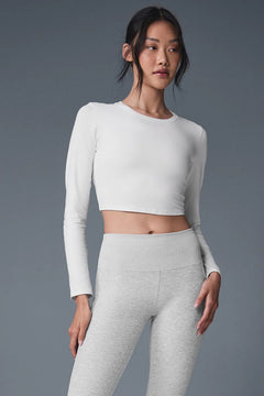 ALO YOGA soft Crop Finesse Long Sleeve | 短版長袖上衣 (多色) - LondonKelly 英國名牌代購