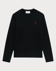AMI PARIS(M) Long Sleeves Ami De Coeur T-Shirt Cotton(2 Colors) - LONDONKELLY 英國名牌代購
