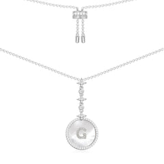 APM MONACO AC5794XNAA Alphabet Eternelle Adjustable Necklace | 可調式頸鏈 (銀色) - LondonKelly 英國名牌代購
