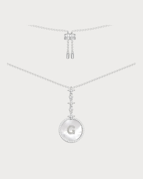APM MONACO AC5794XNAA Alphabet Eternelle Adjustable Necklace | 可調式頸鏈 (銀色) - LondonKelly 英國名牌代購