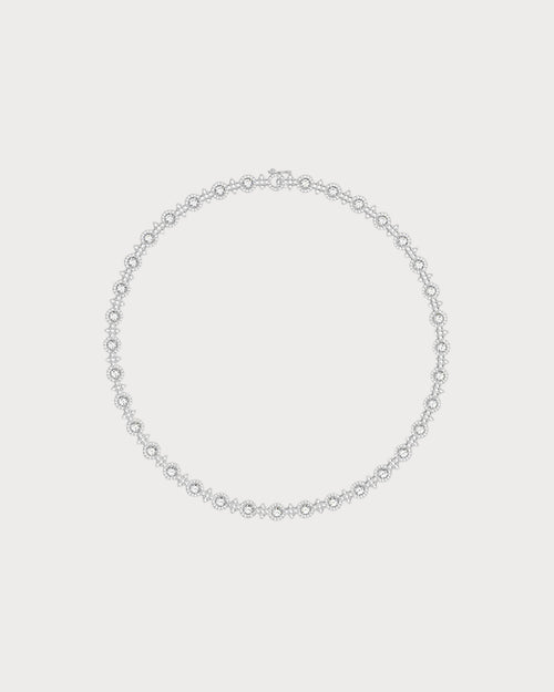 APM MONACO AC7134OX Pave Meteorites & Circles Choker | 鋪鑽與圓圈頸鏈 (銀色) - LondonKelly 英國名牌代購