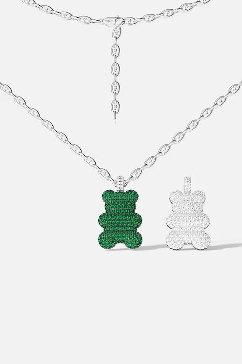 APM MONACO AC7819XKG XL Mint Yummy Bear Chain Necklace | 鏈條頸鏈 (銀色) - LondonKelly 英國名牌代購