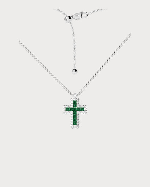 APM MONACO AC8082OX Pavé Cross Adjustable Necklace | 鋪鑽十字可調式頸鏈 (多色) - LondonKelly 英國名牌代購