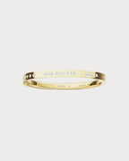 APM MONACO YB4604OX BONHEUR Morse Code Bangle | 摩斯密码手镯 (黄金) - LondonKelly 英国名牌代购