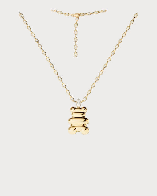 APM MONACO YC7949OX XL Loulou Yummy Bear Chain Necklace | 链条项链 (黄金款) - LondonKelly 英国名牌代购