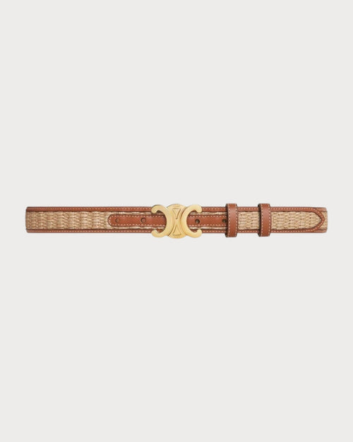 CELINE Medium Triomphe Belt | 赛琳 皮带 (2.5CM/啡色) - LONDONKELLY 英国名牌代购