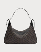 CELINE Men's Large Romy in Triomphe Canvas and Calfskin (Black) | 賽琳 男仕TRIOMPHE標誌印花及牛皮革大號ROMY手袋 (黑色) - LONDONKELLY 英國名牌代購