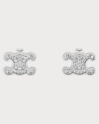 CELINE Triomphe Rhinestone Studs(2 Colors) - LONDONKELLY 英国名牌代购