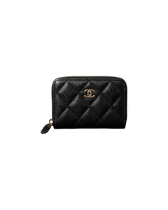 CHANEL AP0216 Classic Zipped Coin Purse Grained Calfskin | 香奈兒 拉鏈銀包 (黑色) - LONDONKELLY 英國名牌代購