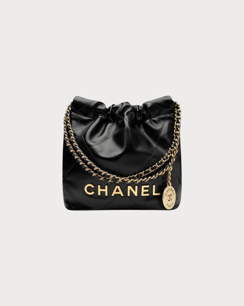 CHANEL AS3980 22 Mini Bag | 香奈儿 迷你手袋 (黑色/白字) - LONDONKELLY 英国名牌代购