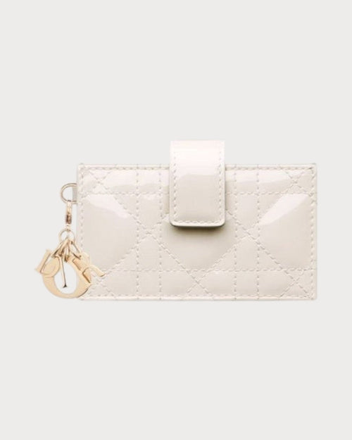 CHRISTIAN DIOR Lady Dior Jasmine Card Holder Calfskin | 迪奧 卡套銀包 (多色) - LONDONKELLY 英國名牌代購