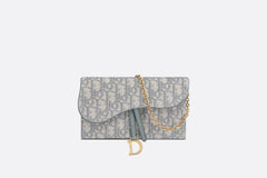 CHRISTIAN DIOR Long Saddle Wallet with Chain | 迪奧 銀包連鏈帶 (多色) - LondonKelly 英國名牌代購