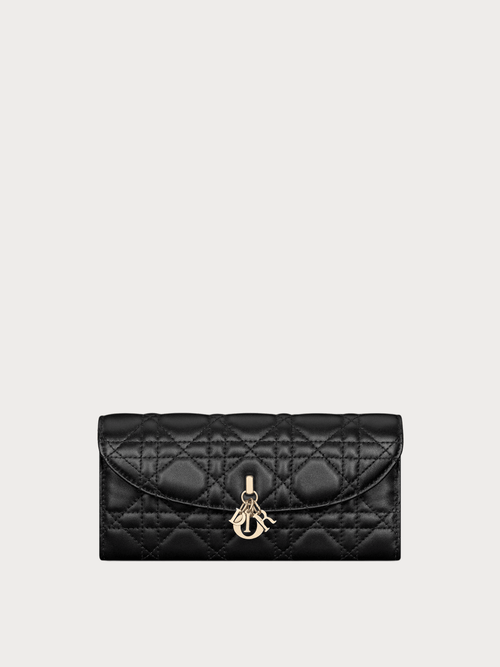 CHRISTIAN DIOR My Dior Violet Wallet Lambskin(Black) - LONDONKELLY 英國名牌代購