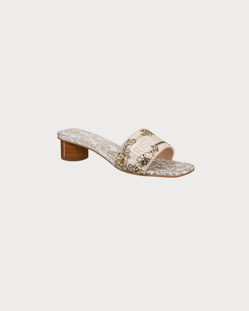 CHRISTIAN DIOR Women's Dway Heeled Slide | 迪奧 高跟涼鞋 (白色) - LondonKelly 英國名牌代購