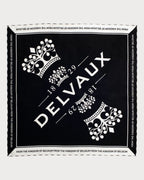 DELVAUX Scarf Royal Logo | 德爾沃 絲巾 (黑色) - LONDONKELLY 英國名牌代購