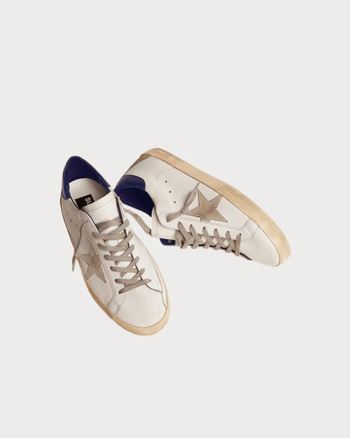 GOLDEN GOOSE Women's Super - Star with suede star and blue heel tab | 女款 Super - Star 搭配麂皮星星與藍色後跟標籤(藍色) - LondonKelly 英國名牌代購