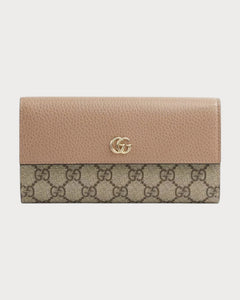 GUCCI GG Marmont Continental Wallet | 古驰 长银包 (Beige)
