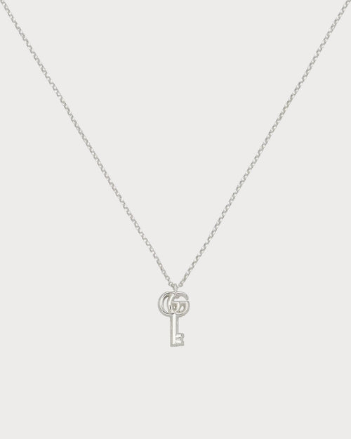 GUCCI GG Marmont Key Charm Necklace | 古驰 颈链 (银色) - LONDONKELLY 英国名牌代购