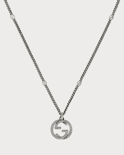 GUCCI Gucci Interlocking Necklace | 古驰 颈链 (银色) - LONDONKELLY 英国名牌代购