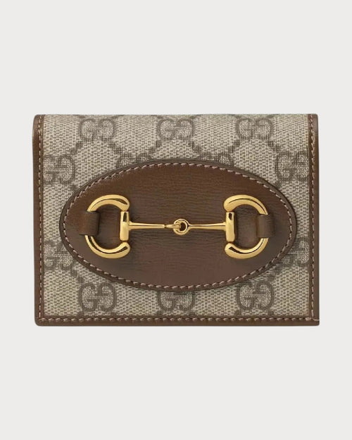 GUCCI Horsebit 1955 Card Case Wallet | 古驰 银包 (Tan)